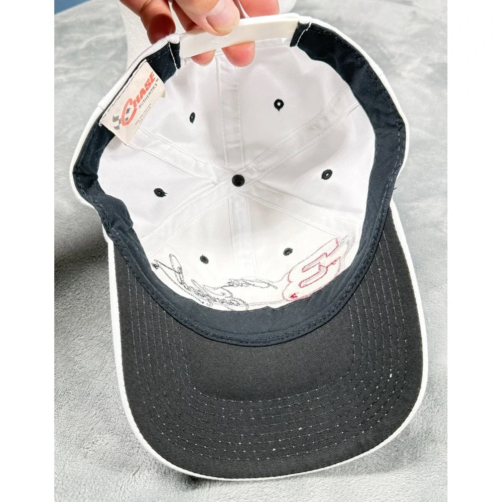 Dale Earnhardt 3 Hat Mens One Size White Signature NASCAR Chase Authentics